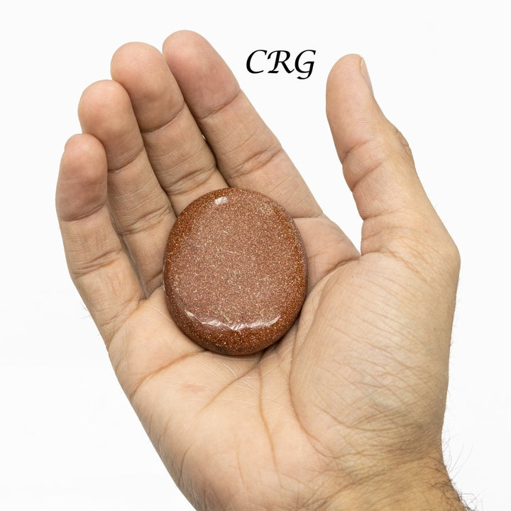 Red Goldstone Palm Stone (2 Inches) (1 Pc) Polished Palm/Worry GemstoneCrystal River Gems