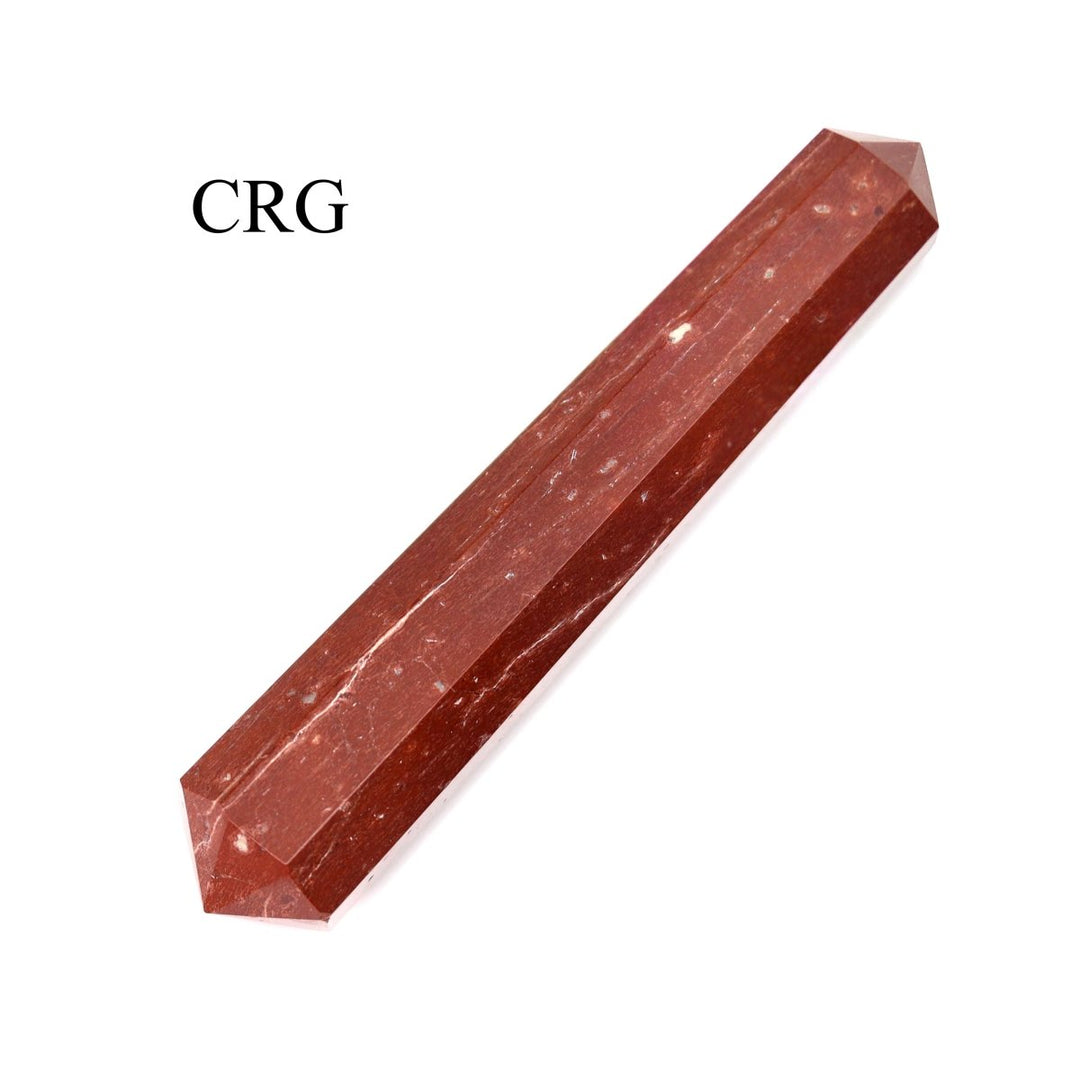 Red Jasper Double Terminated Point Wand (4 Pieces) Size 50 to 55 mm 6-Sided Crystal Jewelry Sticks