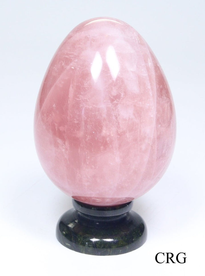 Rose Quartz Madagascar "Top Red" Gemstone Egg (1 Piece) Size 50 to 60 mm Crystal ShapeCrystal River Gems