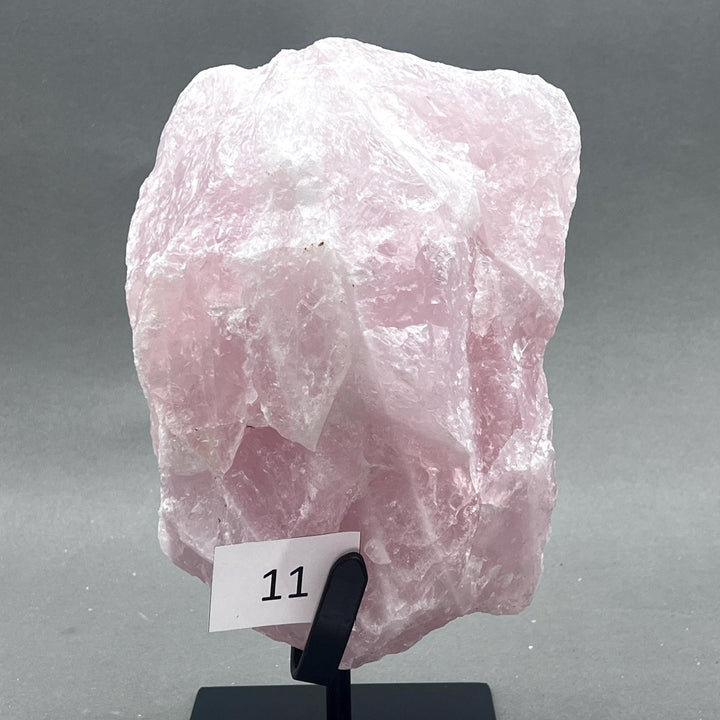 Rose Quartz Raw Large Specimens on Metal Stands (Group 3)Crystal River Gems