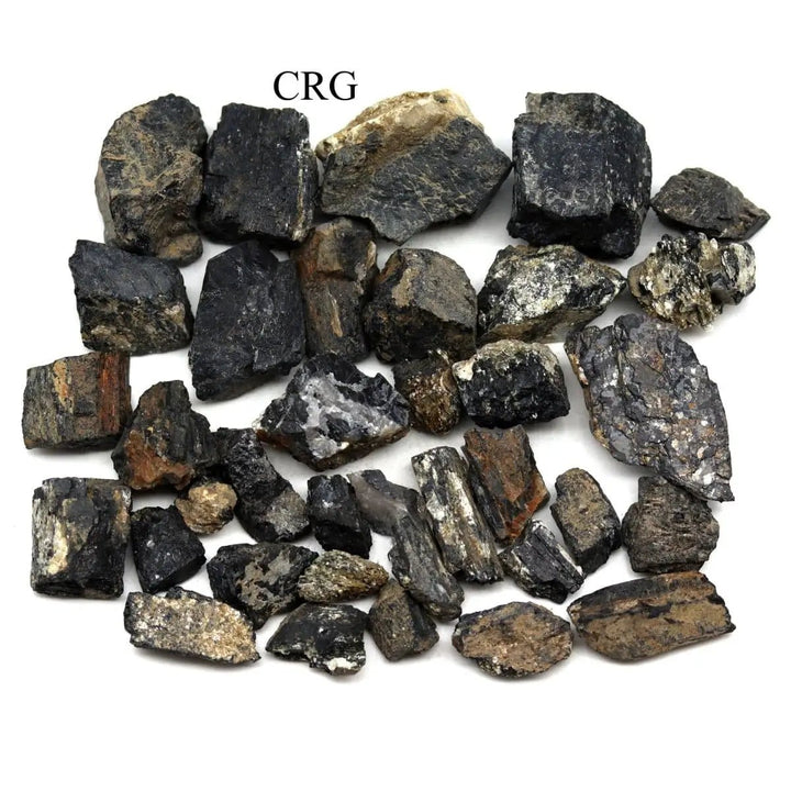Rough Black Tourmaline / 1 - 5" AVG - 1 KILO LOTCrystal River Gems