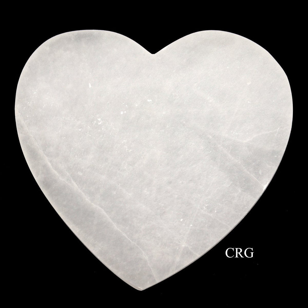 Selenite Heart Slabs (2 Pieces) Size 4 Inches Crystal Gemstone SlabsCrystal River Gems