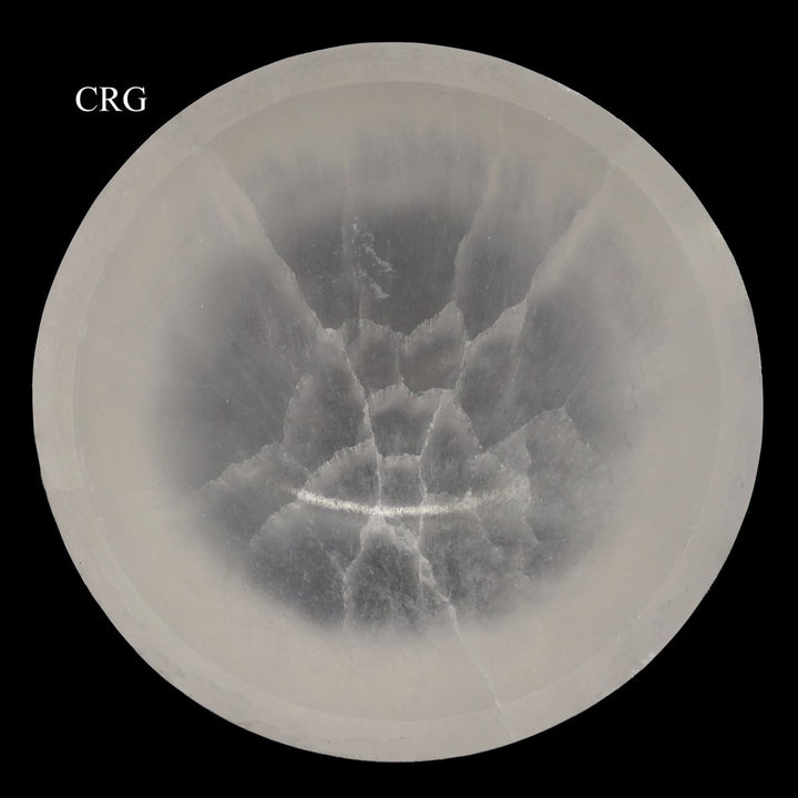 Selenite Round Bowl (1 Piece) Size 8 cm Crystal Gemstone Home DecorCrystal River Gems
