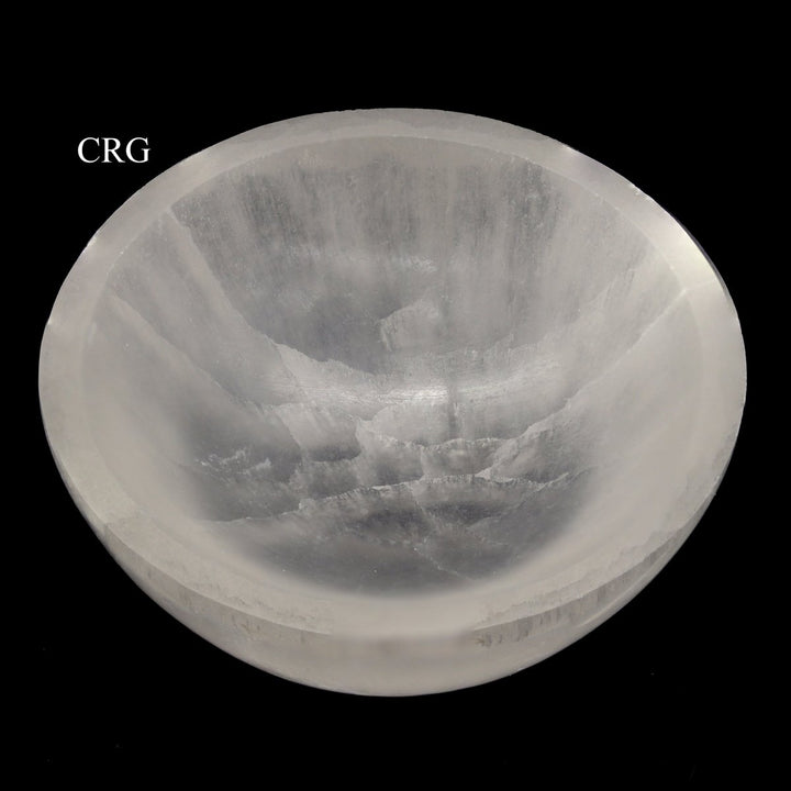 Selenite Round Bowl (1 Piece) Size 8 cm Crystal Gemstone Home DecorCrystal River Gems