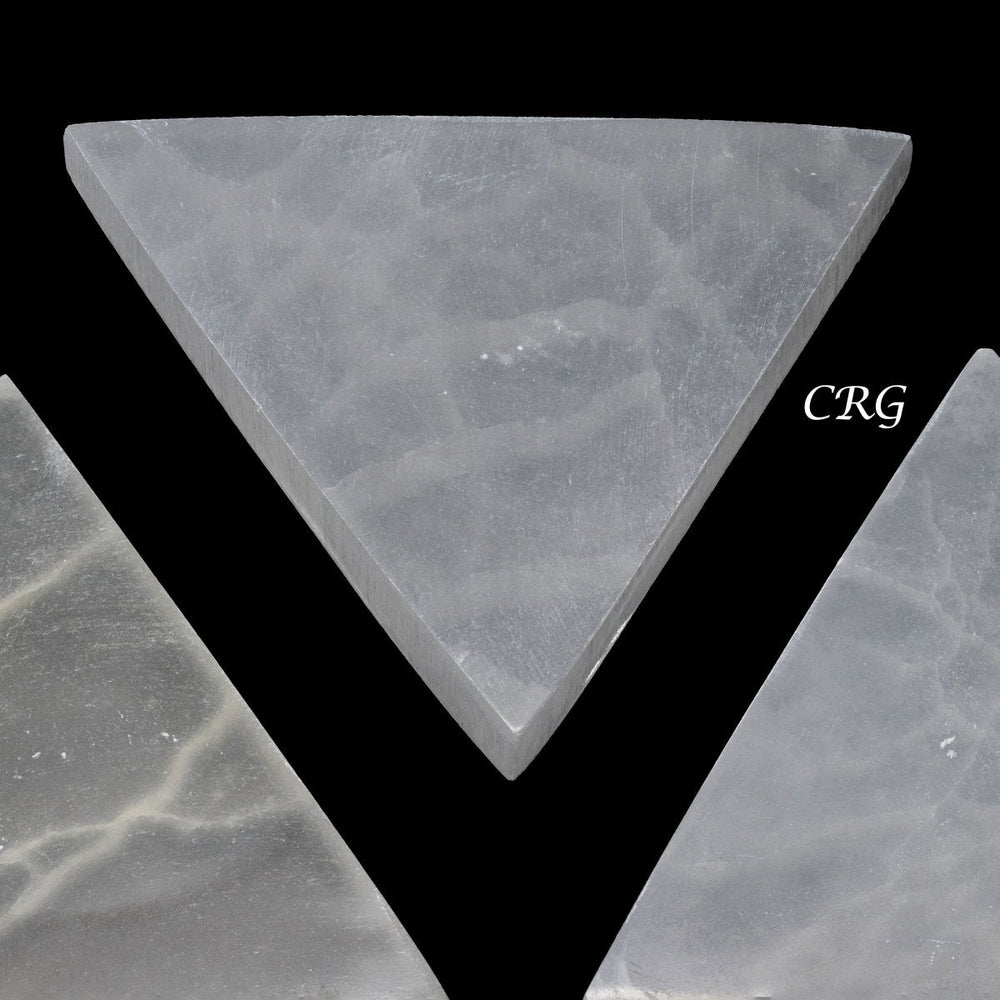 Selenite Triangle Plate (1 Piece) Size 14 cm Crystal Mineral Slab