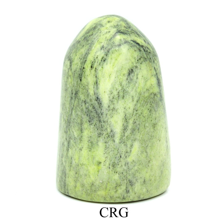 Serpentine Freeform Boulder (1 Piece) Size 3 to 5 Inches Standing Crystal Gemstone Home DecorCrystal River Gems