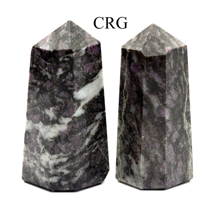 Spinel in Matrix Point (1 Piece) Size 3 to 5 Inches 6 - Sided Standing Crystal Gemstone Home DecorCrystal River Gems