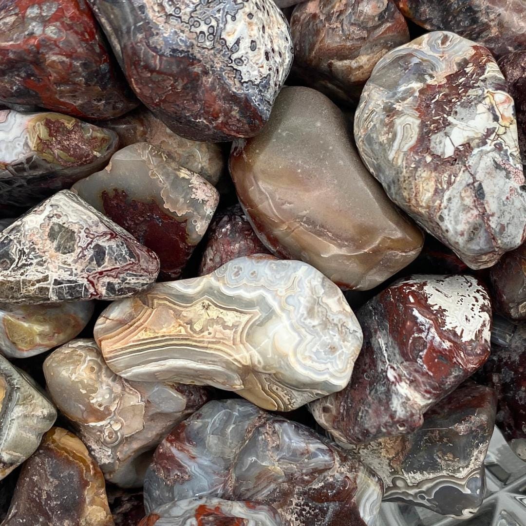 Tumbled Crazy Lace Agate | Crystal River Gems