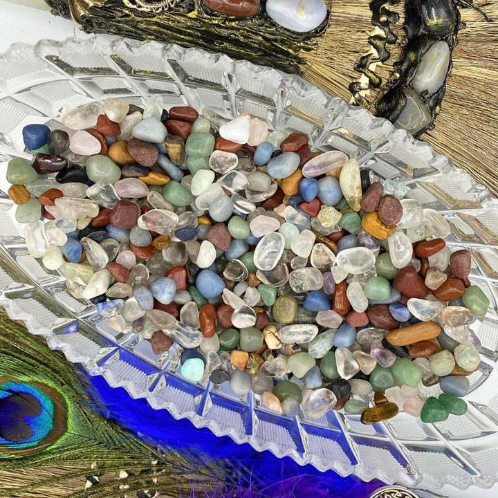 Tumbled Mixed Gemstone Chips 5 to 10mm from BrazilCrystal River Gems
