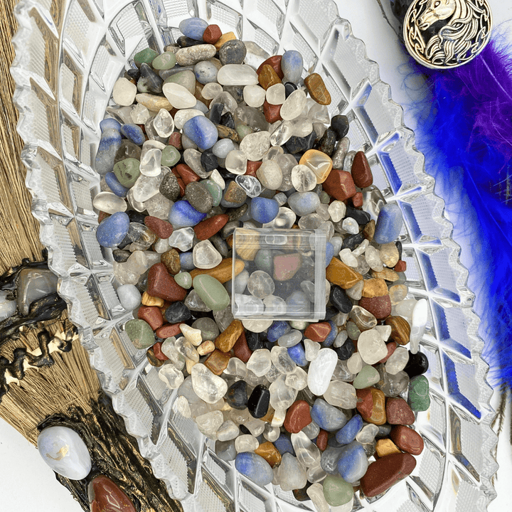 Tumbled Mixed Gemstone Chips 5 to 10mm from BrazilCrystal River Gems