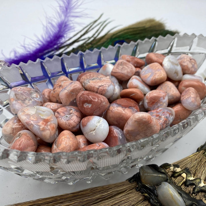 Tumbled Petal Agate 20 to 30 mmCrystal River Gems