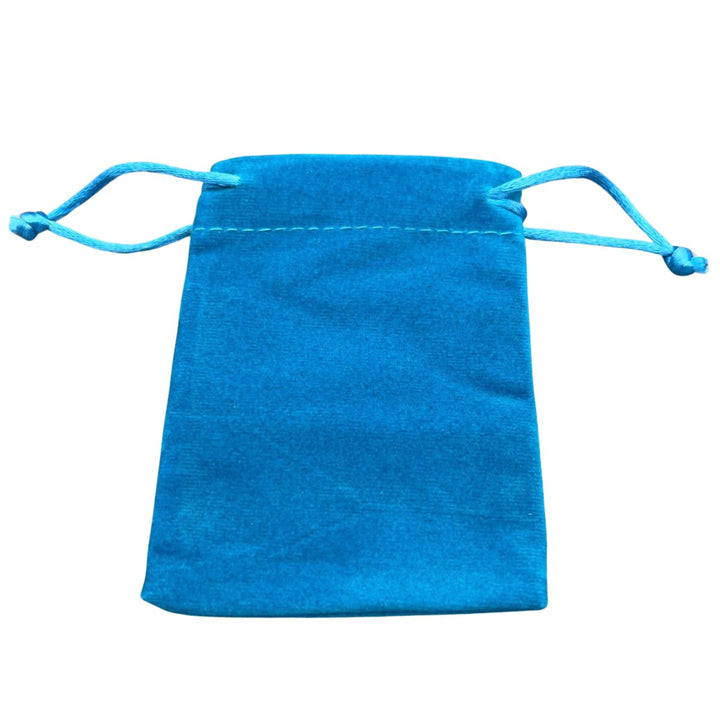 Turquoise Plush Velvet Pouch (1 Piece) Size 3 by 4 Inches Small Deluxe Gift Bag