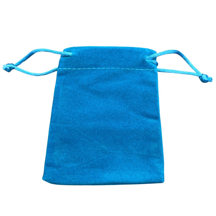 Turquoise Plush Velvet Pouch (1 Piece) Size 3 by 4 Inches Small Deluxe Gift BagCrystal River Gems