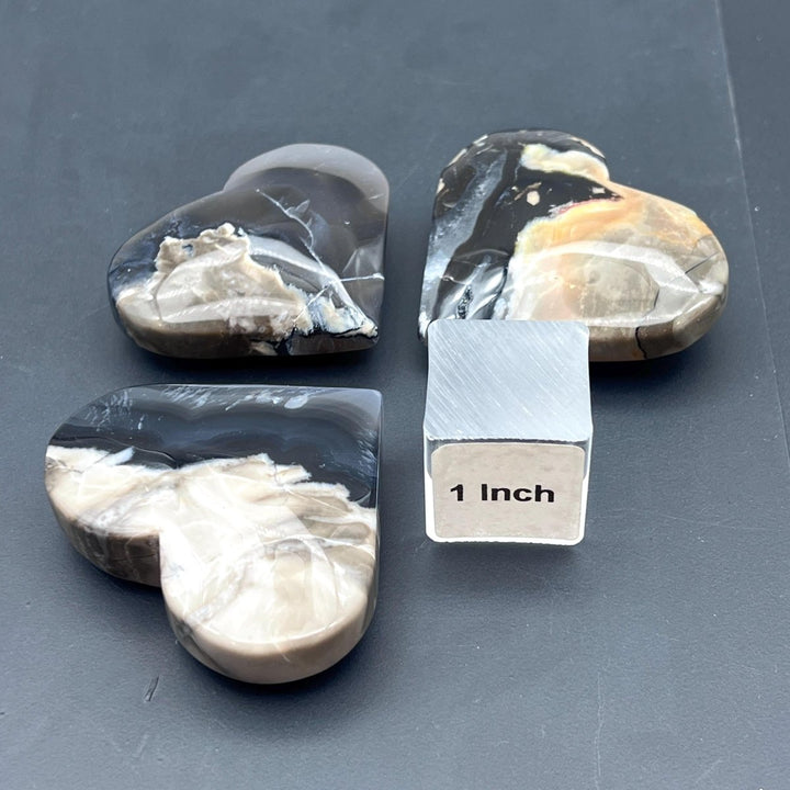 Volcanic Agate Polished HeartCrystal River Gems