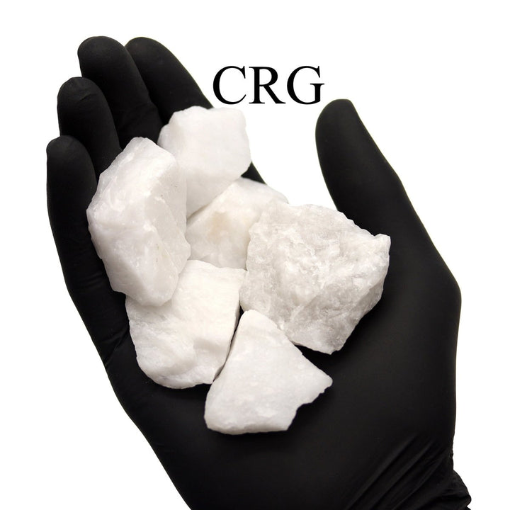White Agate Raw Rock – Rough Crystal Stones 25–40mm, Bulk Wholesale Minerals for Craft & DecorCrystal River Gems