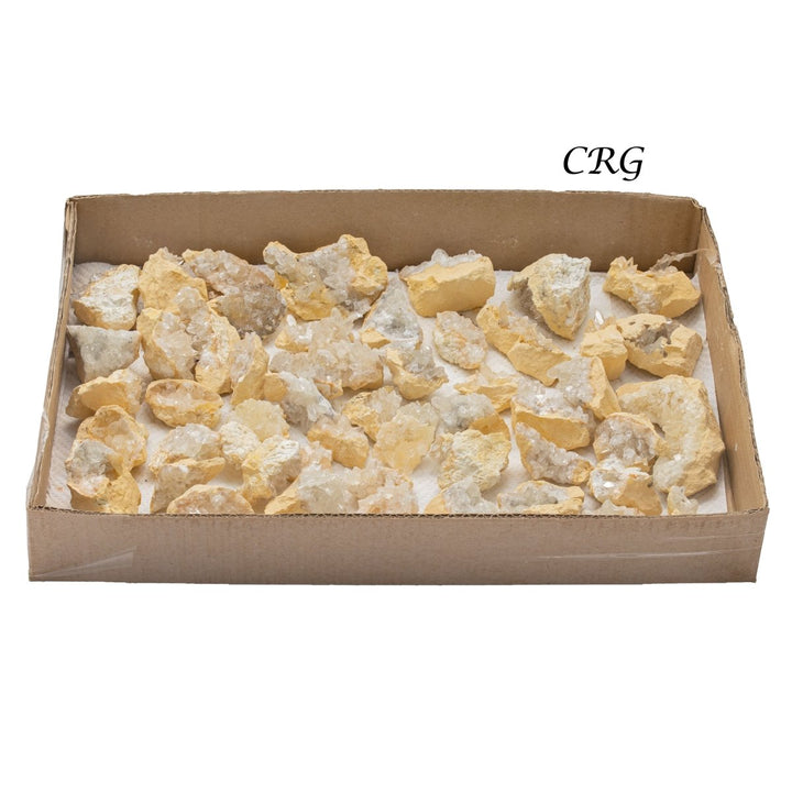 White Calcite on Matrix Rough Rock Large Flat (1 Flat) Size 20 to 50 mm Bulk Wholesale Lot Crystal MineralsCrystal River Gems