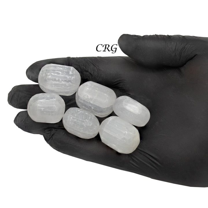 White Selenite Hand Carved (12 Pieces) Size 25 to 35 mm Bulk Wholesale Lot Crystal MineralsCrystal River Gems