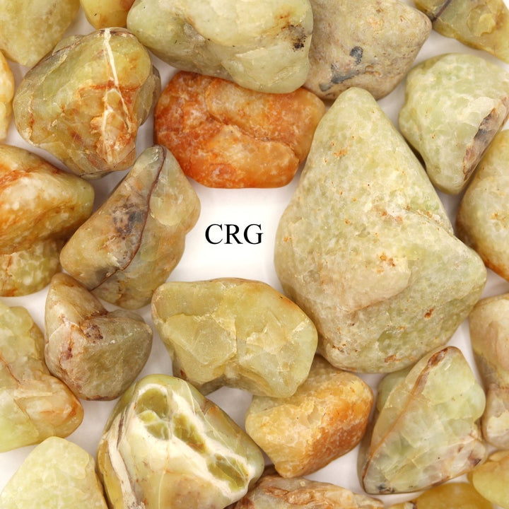 Yellow Opal Smooth Rock (8 Ounces) Size 0.5 to 2 Inches Crystal Gemstone MineralsCrystal River Gems