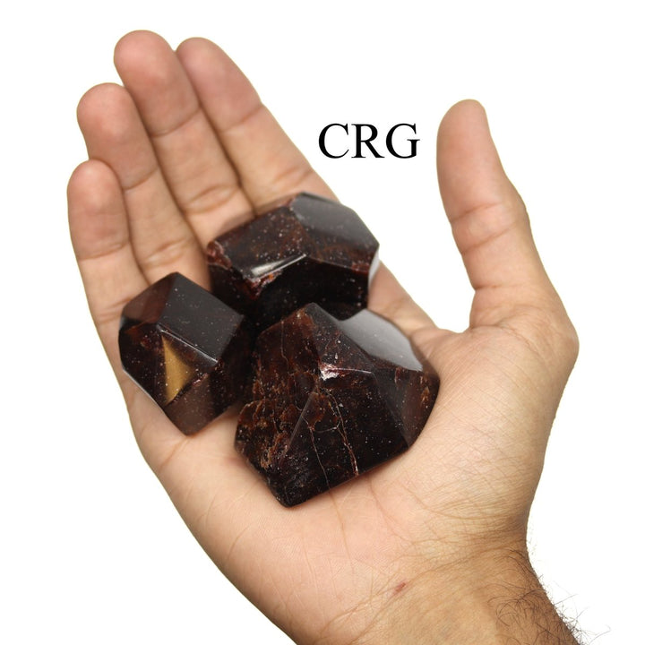Polished Extra Quality Faceted Garnet Stones / 1.5 - 4" AVG - 1 KILO LOTCrystal River Gems