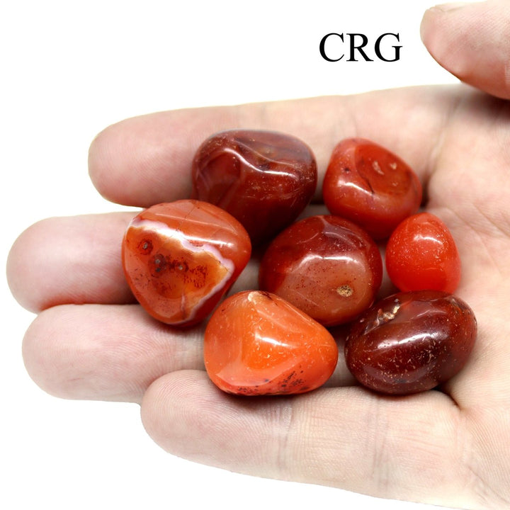 Carnelian SUPER Tumbled from India - 10 - 30 mm - 1 KILO LOTCrystal River Gems