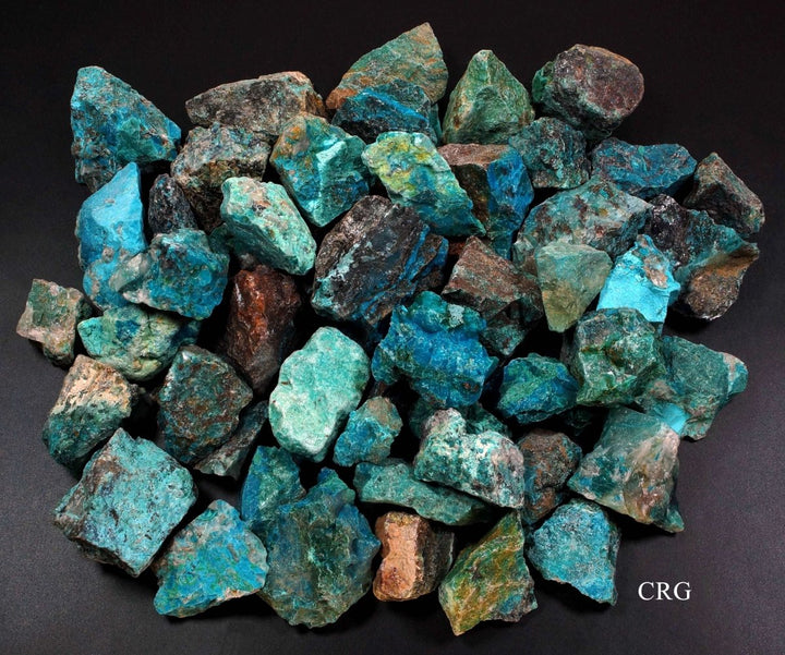 Rough Chrysocolla / 1 - 2" AVG - 1 LB. LOTCrystal River Gems