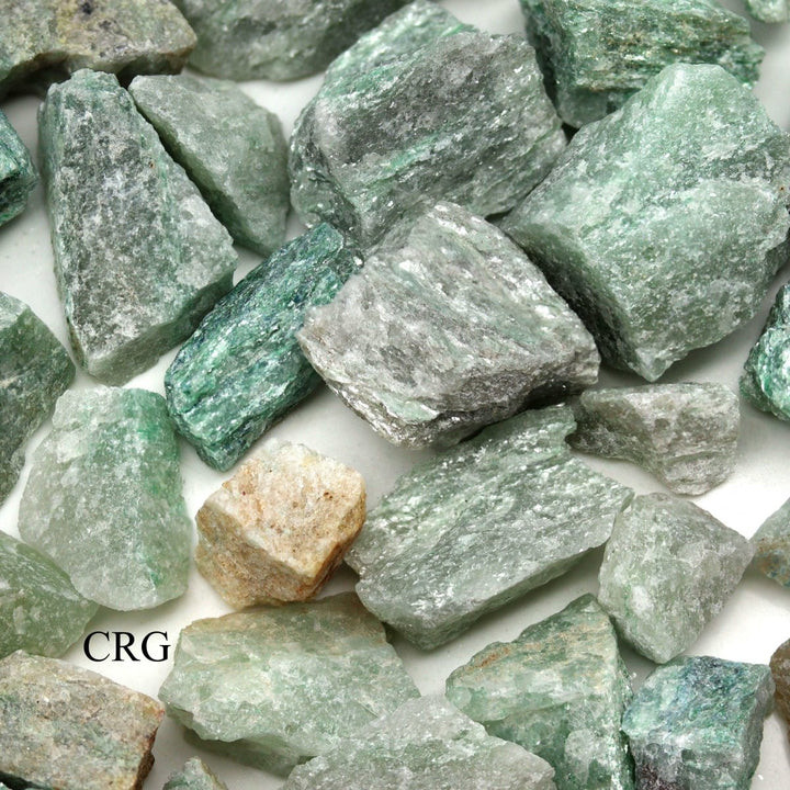 Rough Green Aventurine / 1 - 2" AVG - 1 KILO LOTCrystal River Gems