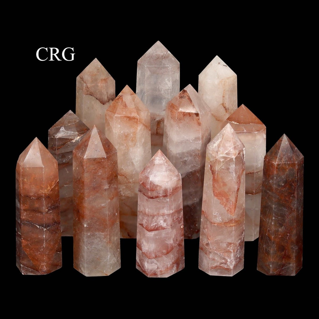 Hematoid Quartz Towers / 4 - 12cm AVG - 1 KILO LOTCrystal River Gems