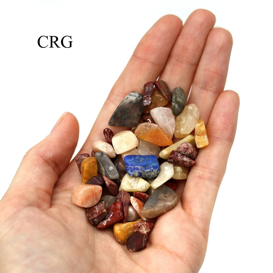 Tumbled Mixed Gemstone Confetti Chips - 4 - 7 mm - 1 kg.Crystal River Gems