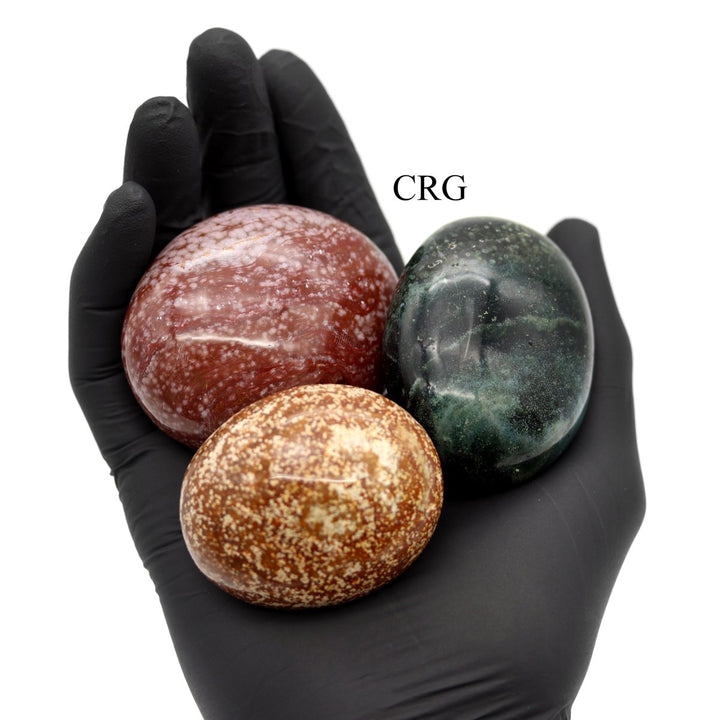 Ocean Jasper Palm Stones / 40 - 60mm AVG - 1 KILO LOTCrystal River Gems