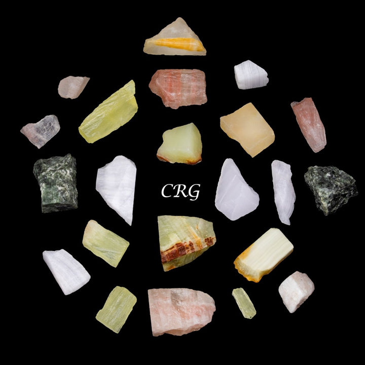 Mixed Calcite Chips - 1 - 19 mm - 1 kg.Crystal River Gems