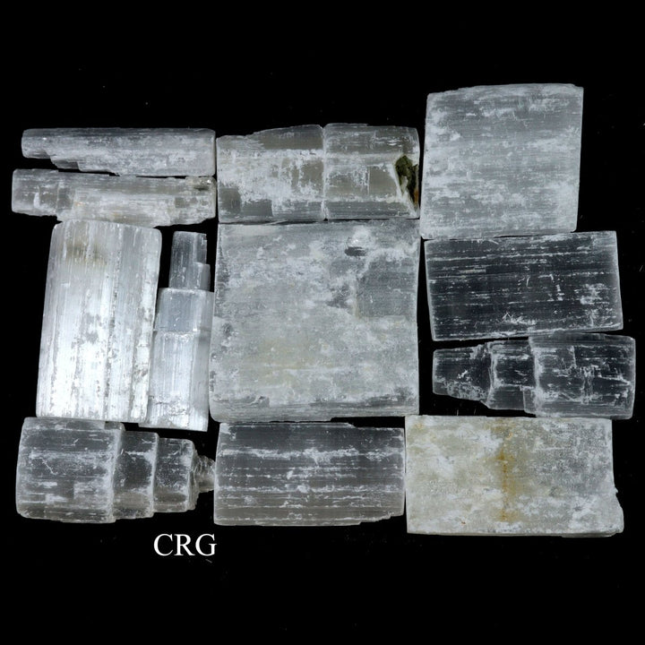 Mixed Selenite Sticklettes and Chunks / 2.75-3" AVG - 1 KILO LOT