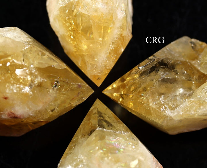Polished Citrine Cathedral Points / 3 - 6" AVG - 1 KILO LOTCrystal River Gems
