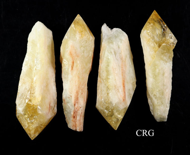 Polished Citrine Cathedral Points / 3 - 6" AVG - 1 KILO LOTCrystal River Gems