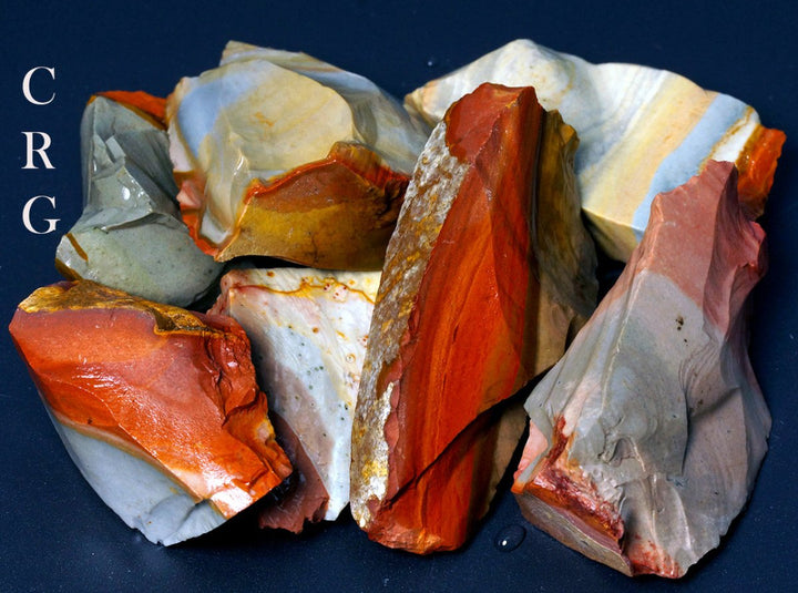 Rough Polychrome Desert Jasper / 1 - 2" AVG - 1 KILO LOTCrystal River Gems