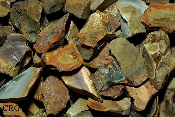Rough Polychrome Desert Jasper / 1 - 2" AVG - 1 KILO LOTCrystal River Gems