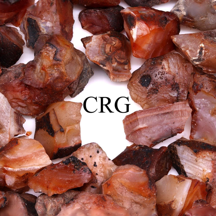 Rough Red Carnelian / 20 - 40mm AVG - 1 KILO LOTCrystal River Gems
