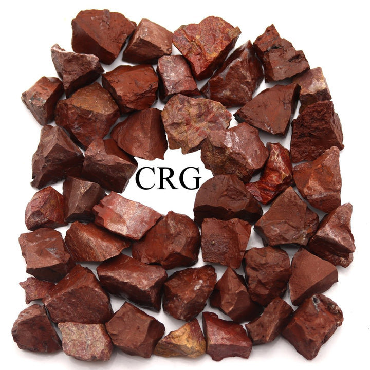 Rough Red Jasper / 25 - 40mm AVG - 1 KILO LOTCrystal River Gems