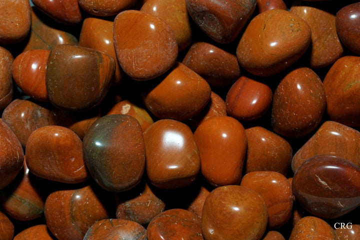 Tumbled Red Jasper / 20 - 40mm AVG - 1 KILO LOTCrystal River Gems