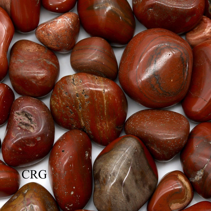 Tumbled Red Jasper / 20 - 40mm AVG - 1 KILO LOTCrystal River Gems