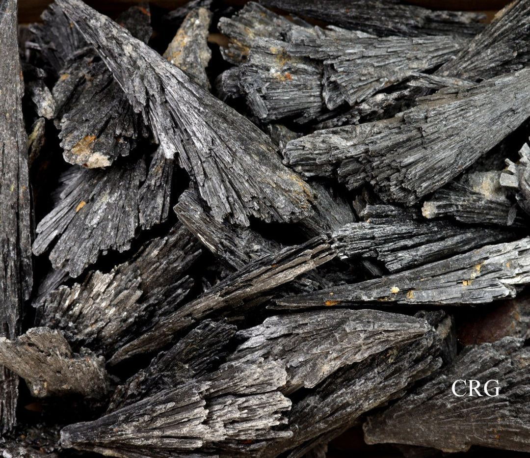 Rough Black Kyanite Blades / 1 - 5" AVG - 1 KILO LOTCrystal River Gems
