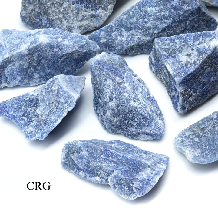 Rough Blue Quartz (20 - 40mm) (1 LB. LOT)Crystal River Gems
