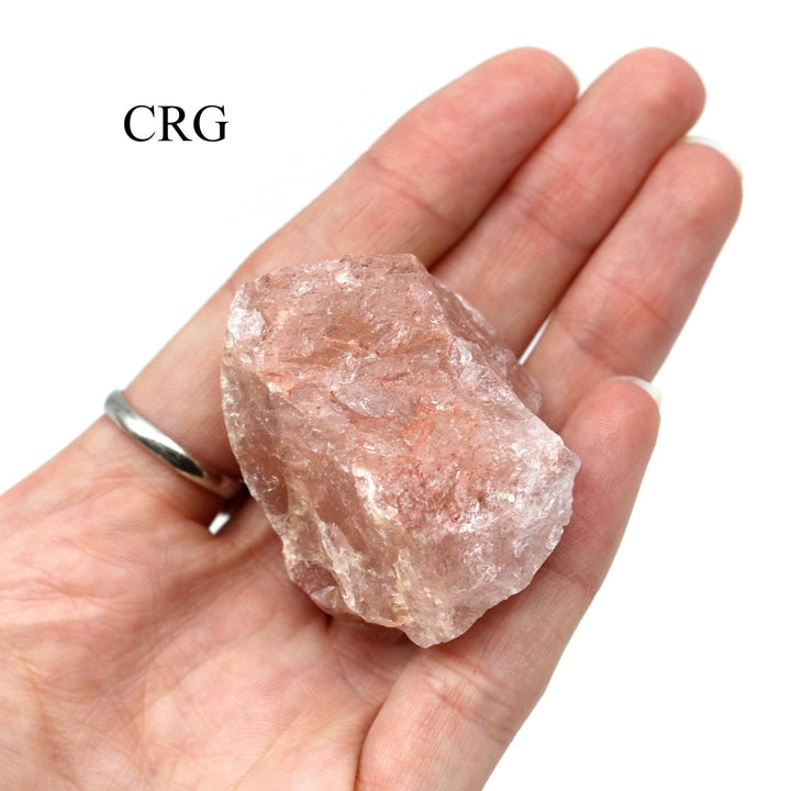 Rough Strawberry Quartz / 1 - 2" AVG - 1 KILO LOTCrystal River Gems