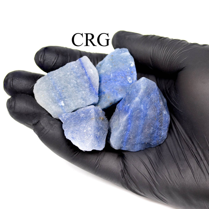 Rough Blue Quartz / 1 - 2.5" AVG - 1 KILO LOTCrystal River Gems
