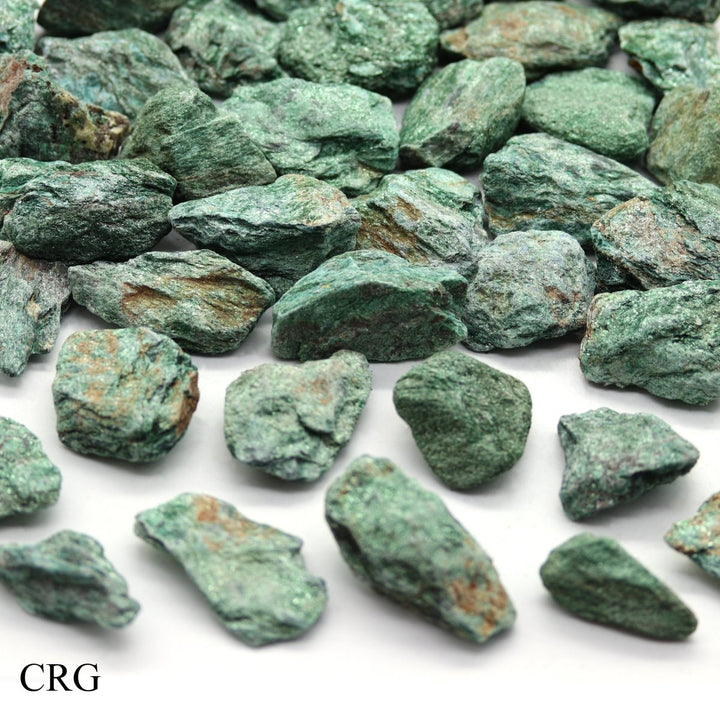 Rough Green Fuchsite / 30 - 60mm AVG - 1 KILO LOTCrystal River Gems