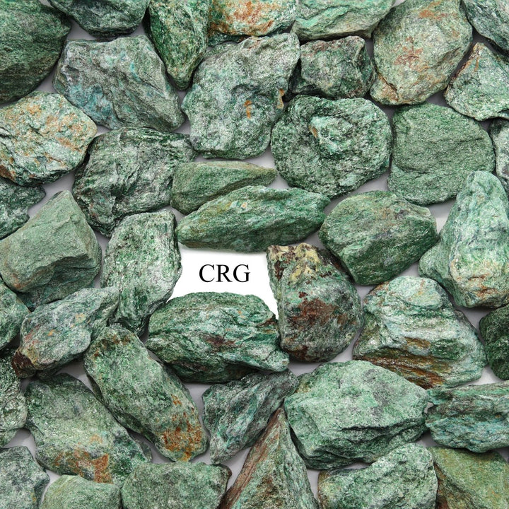Rough Green Fuchsite / 30 - 60mm AVG - 1 KILO LOTCrystal River Gems