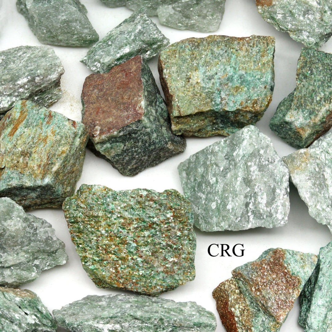 Rough Green Aventurine / 1 - 2" AVG - 1 KILO LOTCrystal River Gems