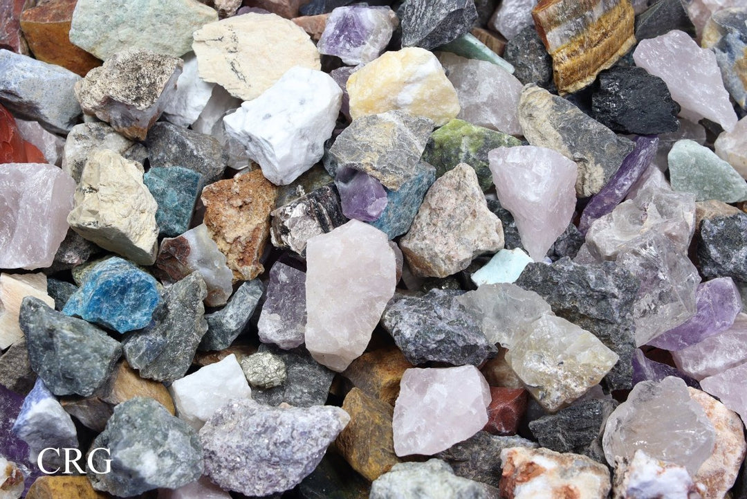 Rough Stone World Mix / CRG Exclusive Lot / 1-2" AVG - 1 KILO LOT