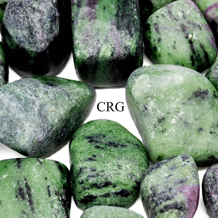 Tumbled Ruby Zoisite / 20 - 50mm AVG - 1 KILO LOTCrystal River Gems