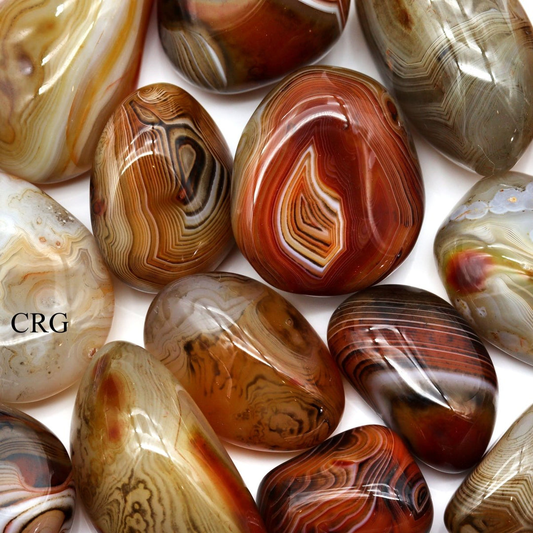 Sardonyx Palm Stones / 2 - 3.5" AVG - 1 KILO LOTCrystal River Gems