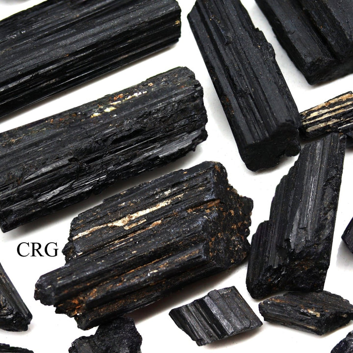 Rough High Quality Black Tourmaline / 1 - 4" AVG - 1 KILO LOTCrystal River Gems